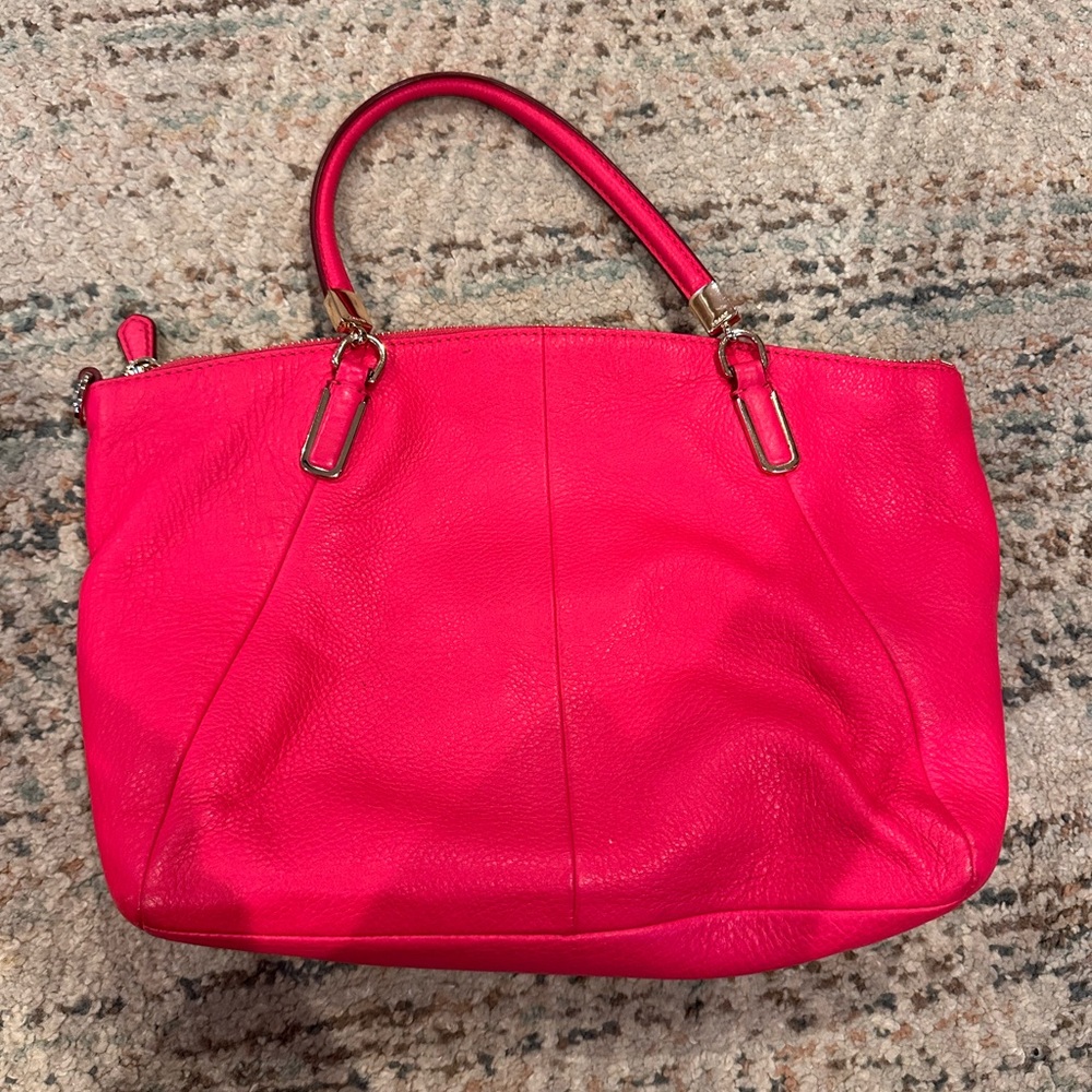 Coach Vibrant Pink Tote Bag - Picture 2 of 4